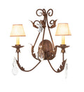 French 2-Light 23.00" Pompeii Gold Wall Sconce front view