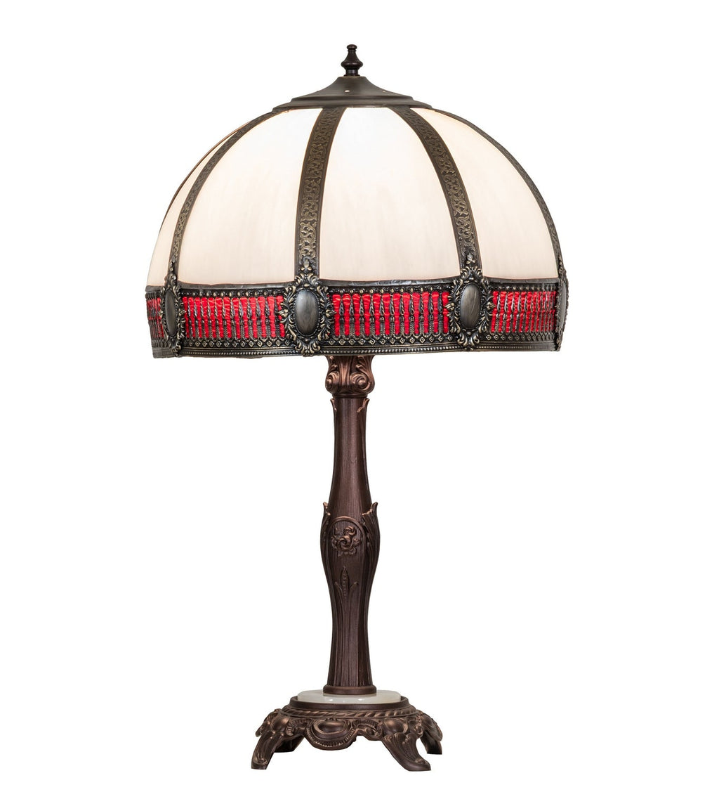 Gothic 27 Inch 1-Light 27.50" Craftsman Brown Table Lamp front view
