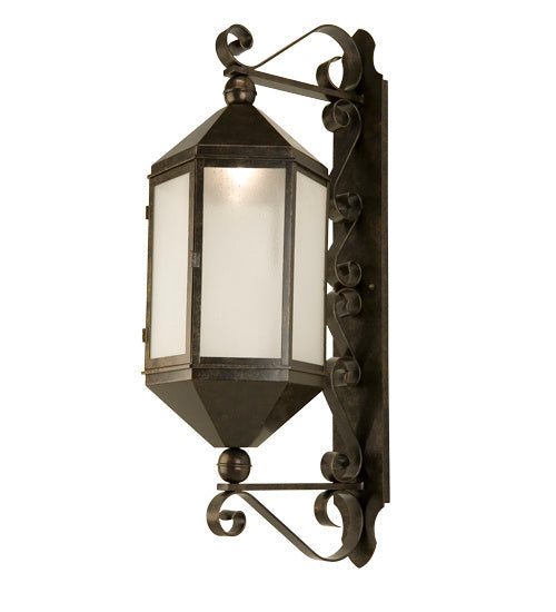 Plaza 1-Light 18.00" Smoke LED Wall Sconce front view