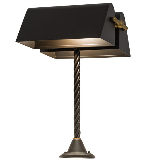 Belmont 21 Inch 2-Light 21.00" Oil Rubbed Bronze/Gold Matte Table Lamp front view
