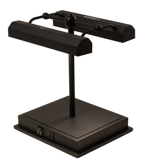 Utica 17 Inch 2-Light 17.00" Oil Rubbed Bronze Table Lamp front view