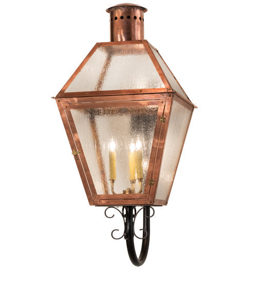 Falmouth 3-Light 38.00" Raw Copper/Raw Brass/Dark Bronze LED Wall Sconce front view