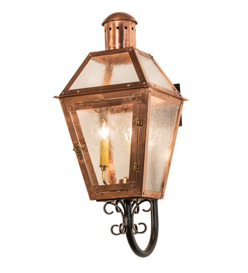 Falmouth 3-Light 27.00" Raw Copper/Raw Brass/Dark Bronze LED Wall Sconce front view