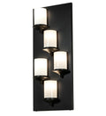 Octavia 5-Light 33.00" Solar Black Wall Sconce front view