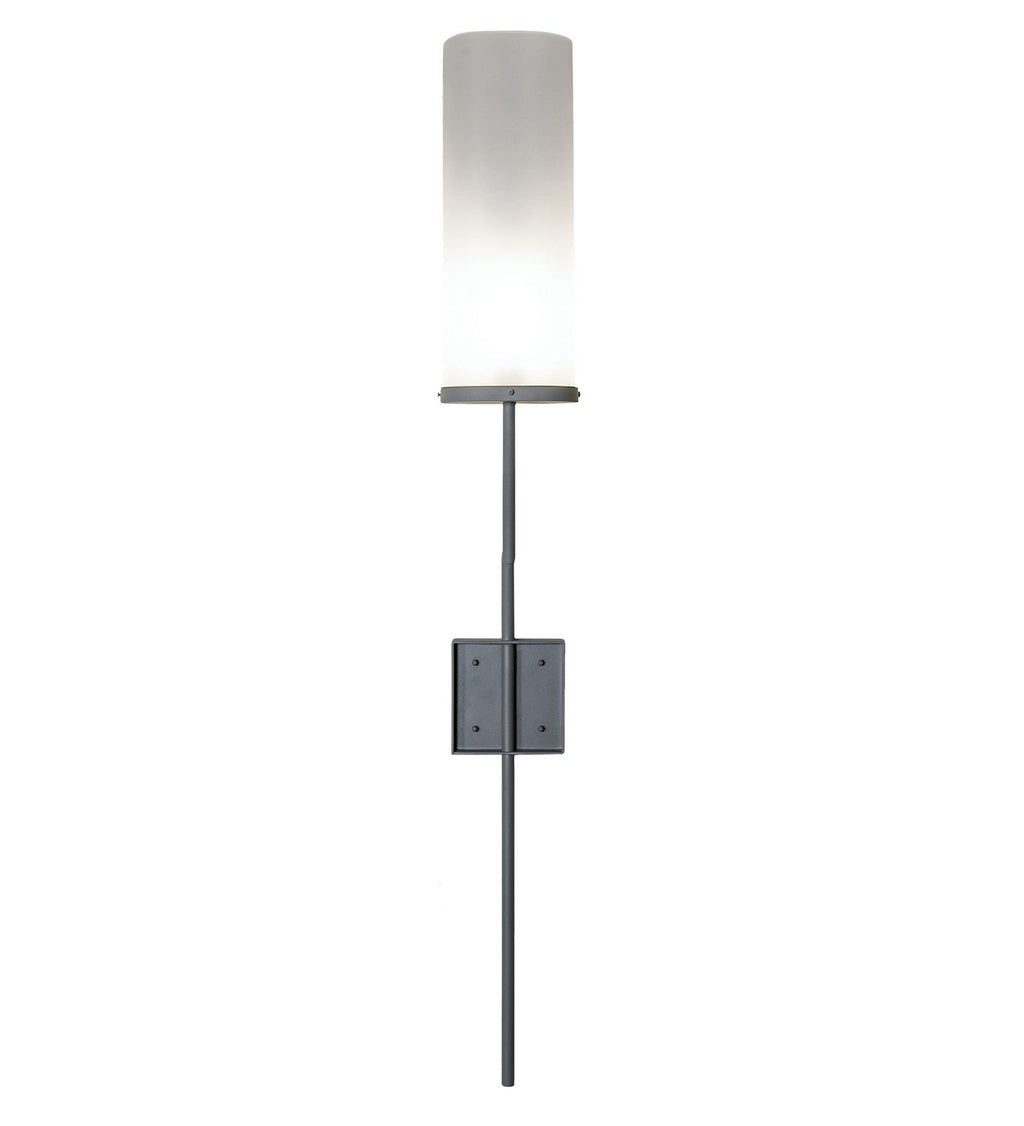 Ausband 1-Light 54.00" Light Gray Wrinkle Wall Sconce detail view 6