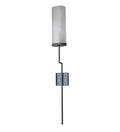 Ausband 1-Light 54.00" Light Gray Wrinkle Wall Sconce front view