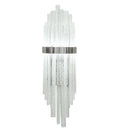 Aquagen 28.00" Mirror Stainless Steel LED Wall Sconce front view