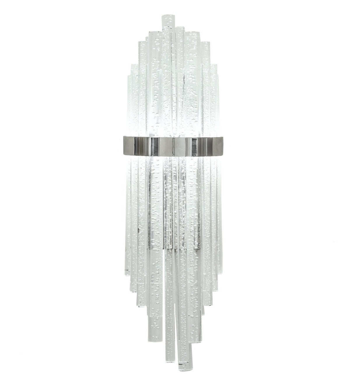 Aquagen 28.00" Mirror Stainless Steel LED Wall Sconce front view