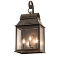 Bastille 3-Light 19.75" Coffee Bean Wall Sconce front view