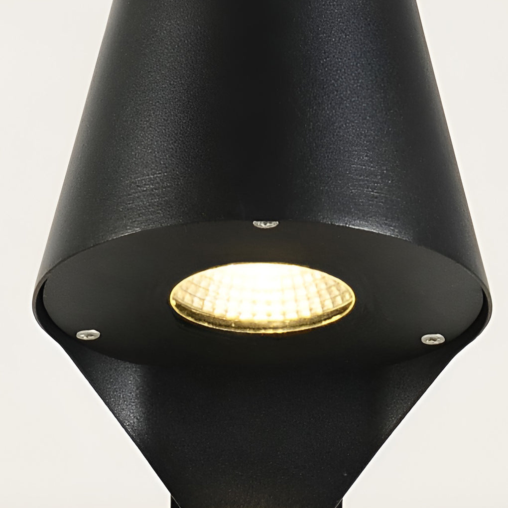 Clean-Lined Waterproof LED 10w Black Contemporary Exterior Pathway Lights, Outdoor Wall Light, detail 10