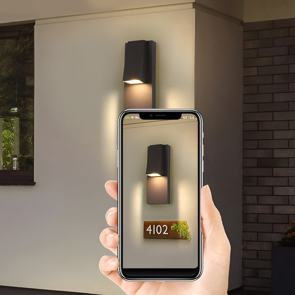 Rectangle Waterproof LED Black Contemporary Exterior Wall Light, Outdoor Wall Light, detail 8