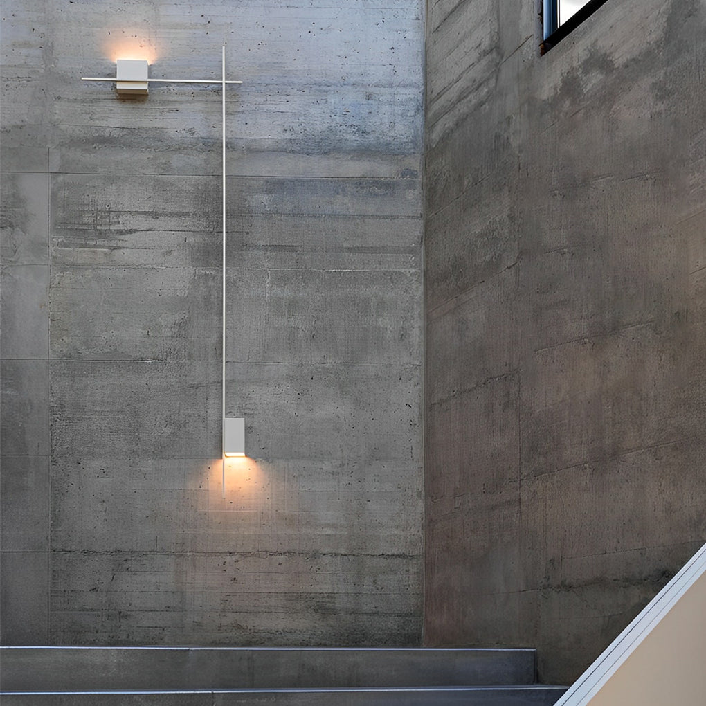 Creative Square Strip Three Step Dimming LED Nordic Wall Light, Bedroom Wall Sconce, detail 6