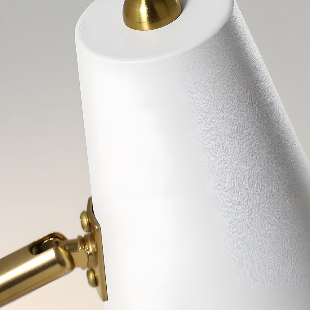 Contemporary Hoxton Suspended Wall Light with Conical Shade - 1-Light, Plug-In Wall Sconce, detail 6
