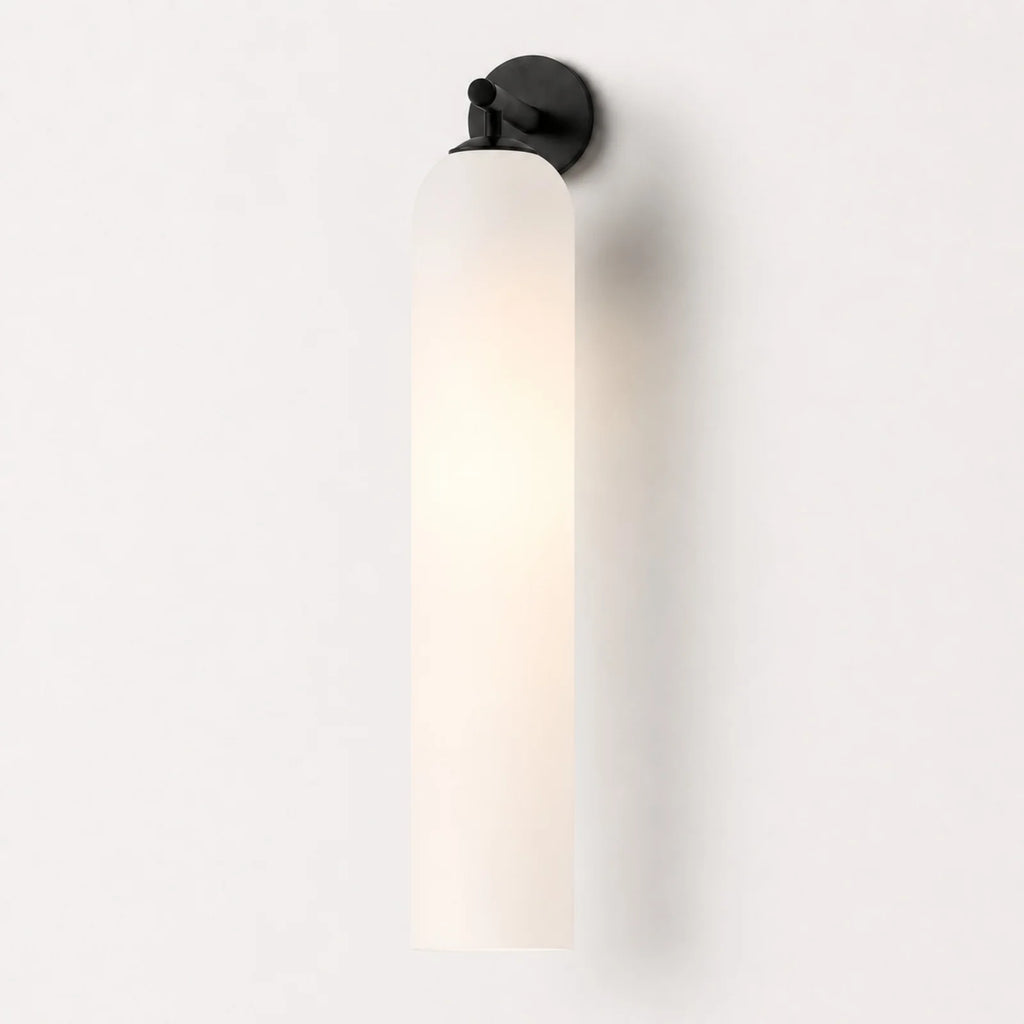Cylindrical Art Glass Wall Light