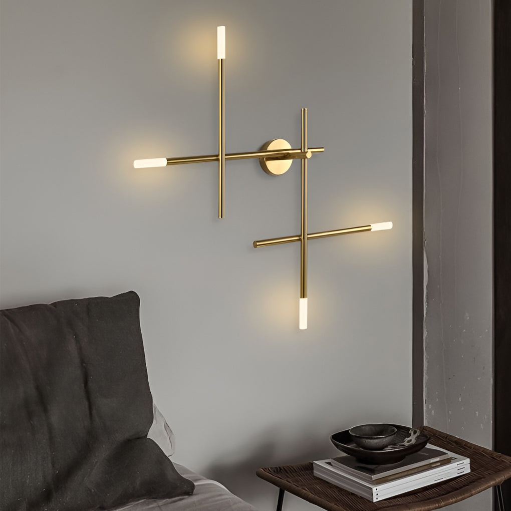 Creative Geometric Strip LED Contemporary Wall Light, Bedroom Wall Sconce, detail 5