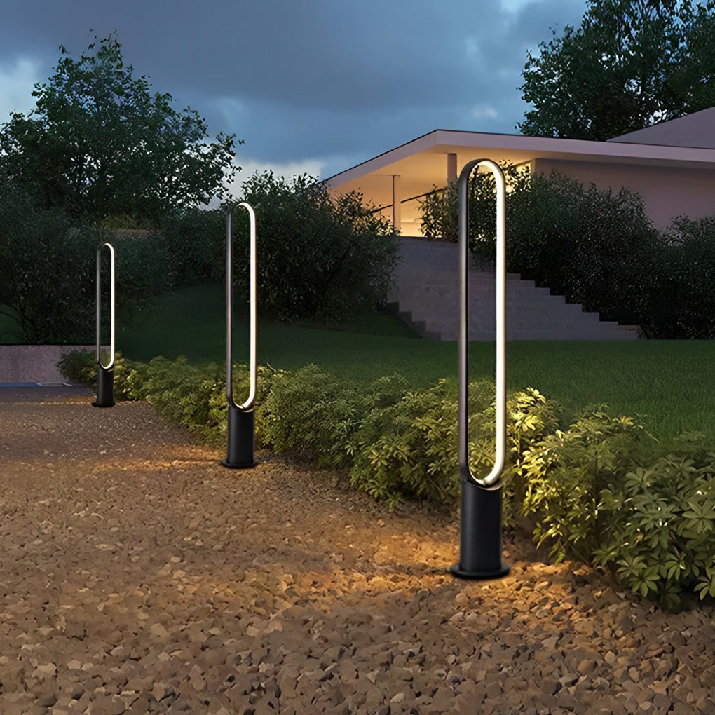 Waterproof Long Strip Aluminum LED Black Contemporary Solar Pathway Lights, Outdoor Wall Light, detail 5