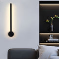 Circular Strip LED Contemporary Wall Light, Bedroom Wall Sconce, Hardware, 16"