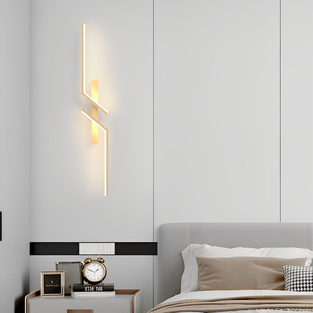 Irregular Symmetrical L Shape Creative LED Clean-Lined Wall Light Sconces Lighting, Bathroom Wall Sconce, detail 6