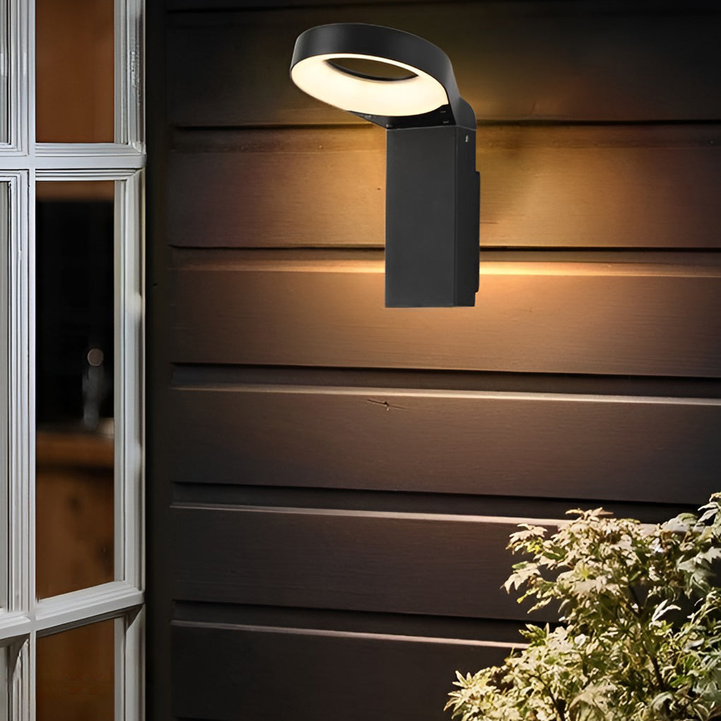 Spoon-shaped Waterproof 18W LED Black Contemporary Wall Light Pathway Lights, Wall Sconce, detail 9