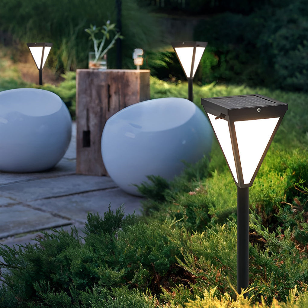 Exterior Waterproof 2.6w LED Contemporary Solar Pathway Lights Post Lights, Outdoor Wall Light, detail 9