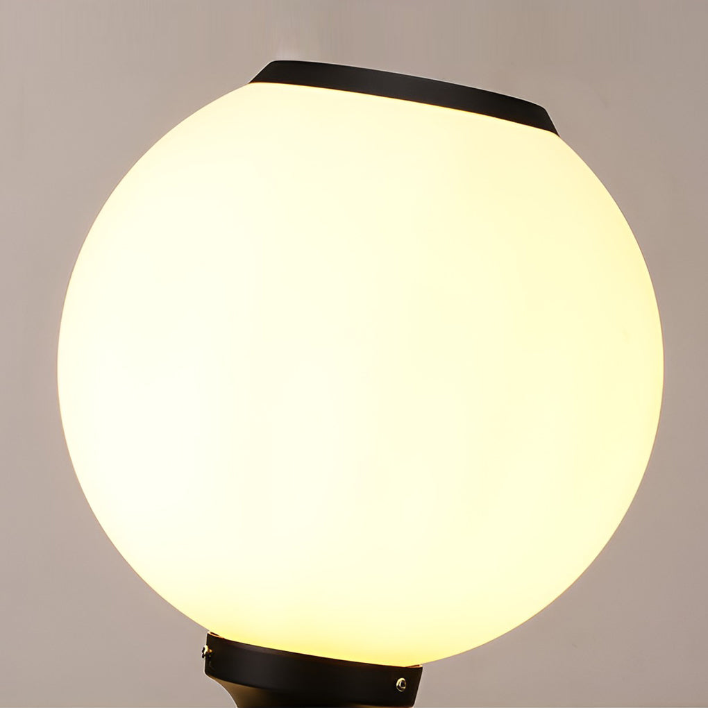 Glass Ball Waterproof Three Step Dimming LED Solar Post Caps Lights Pillar Light, Outdoor Wall Light, detail 10