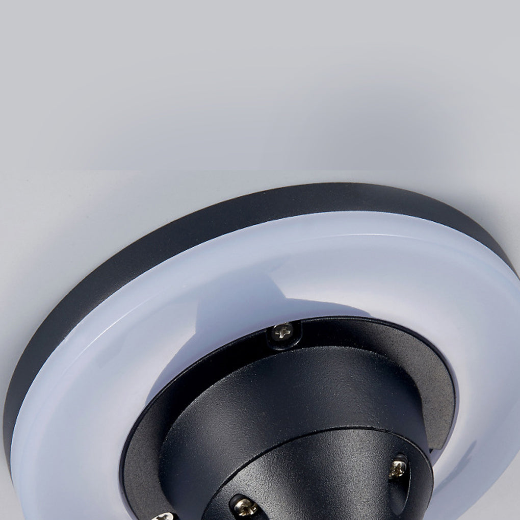 Exterior Clean-Lined Circular Square Waterproof LED Landscape Lighting Lawn Lamps, Outdoor Wall Light, detail 7