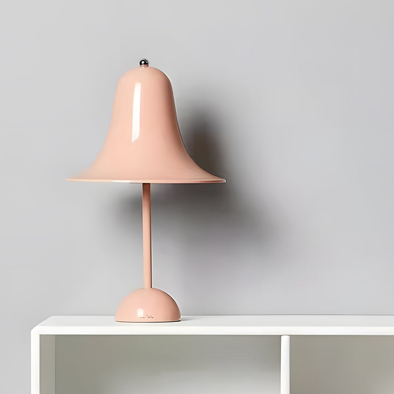 Polished Iron LED Nordic Portable Hat Table Light, Bedside Table Lamp, detail 6