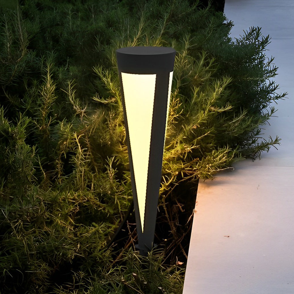 Circular Exterior Waterproof LED Gray Contemporary Solar Exterior Lights Lawn Lamp, Outdoor Wall Light, detail 8