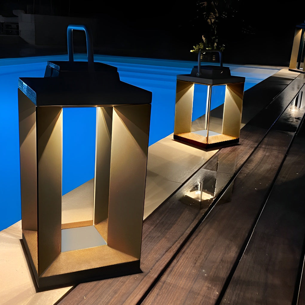 Portable Creative LED Waterproof Black Contemporary Solar Lawn Lamp Exterior Lights, Outdoor Wall Light, detail 9