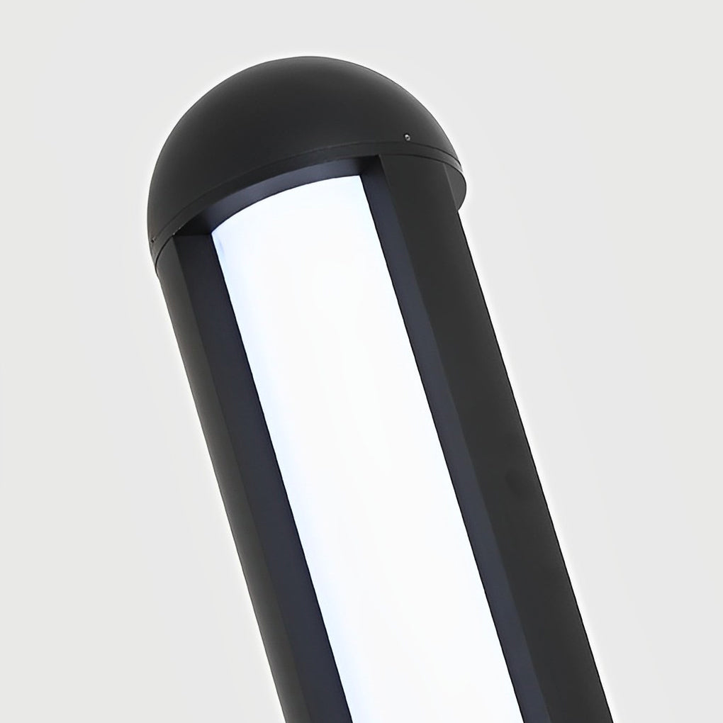 Clean-Lined Waterproof LED Black Contemporary Residential Exterior Pole Lights Yard Lighting, Outdoor Wall Light, detail 8