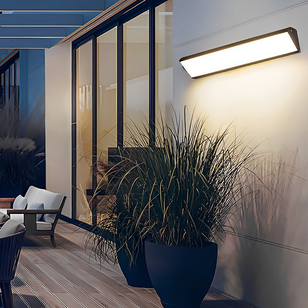 Clean-Lined Waterproof LED Contemporary Exterior Wall Light Fixture Wall Light, Outdoor Wall Light, detail 7