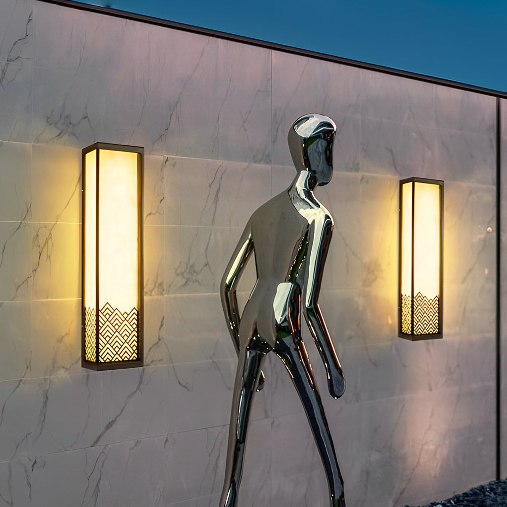 Vintage Waterproof Stainless Steel Brown Wall Light Exterior Lights, Wall Sconce, detail 7