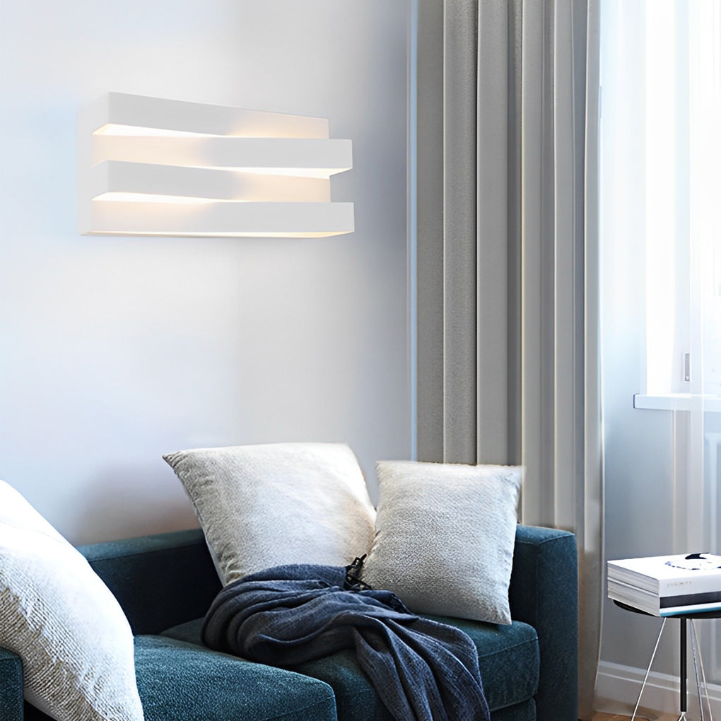 Creative Geometric LED Contemporary Clean-Lined Wall Light, Bedroom Wall Sconce, detail 5