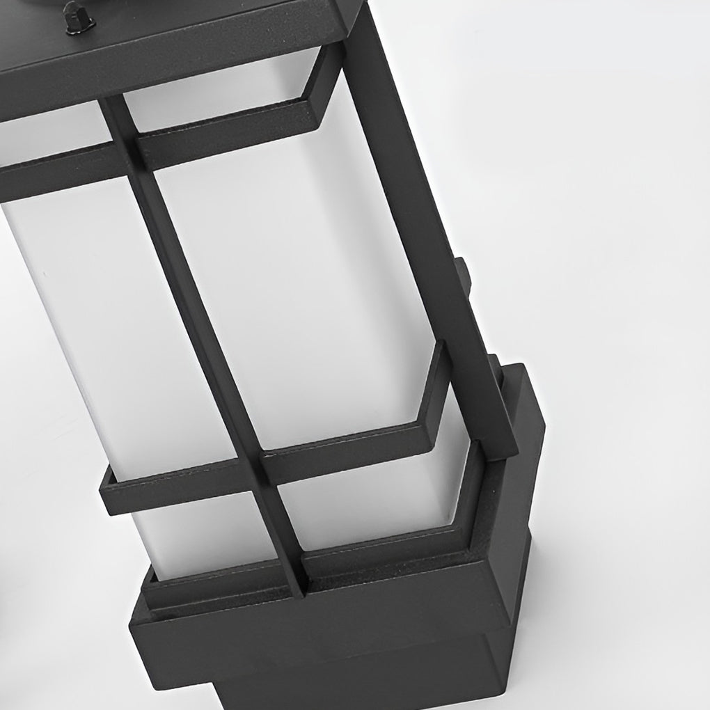 3 Lights Waterproof Black Contemporary Exterior Post Lights Public Lighting, Outdoor Wall Light, detail 11