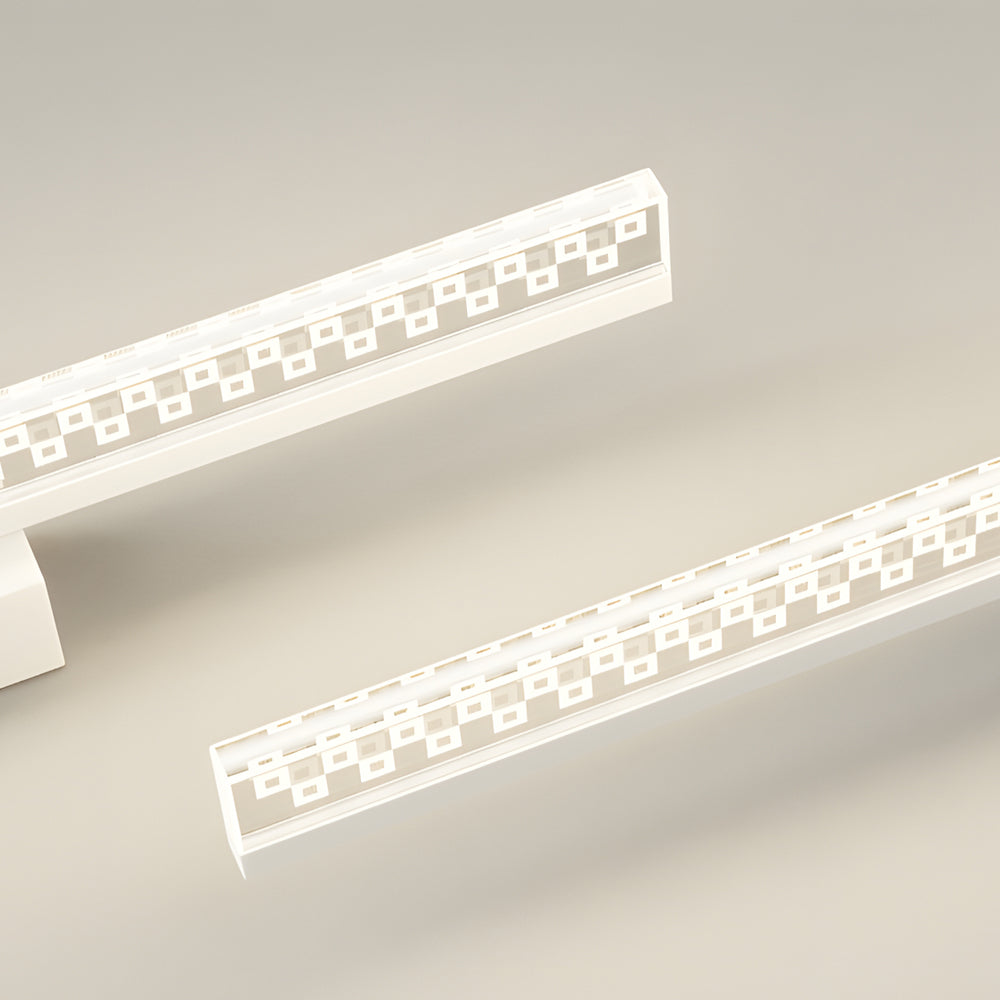 Metal LED Bathroom Vanity Lights with Geometric Acrylic Shade and 3-Step Dimming, Bathroom Vanity Light, detail 7