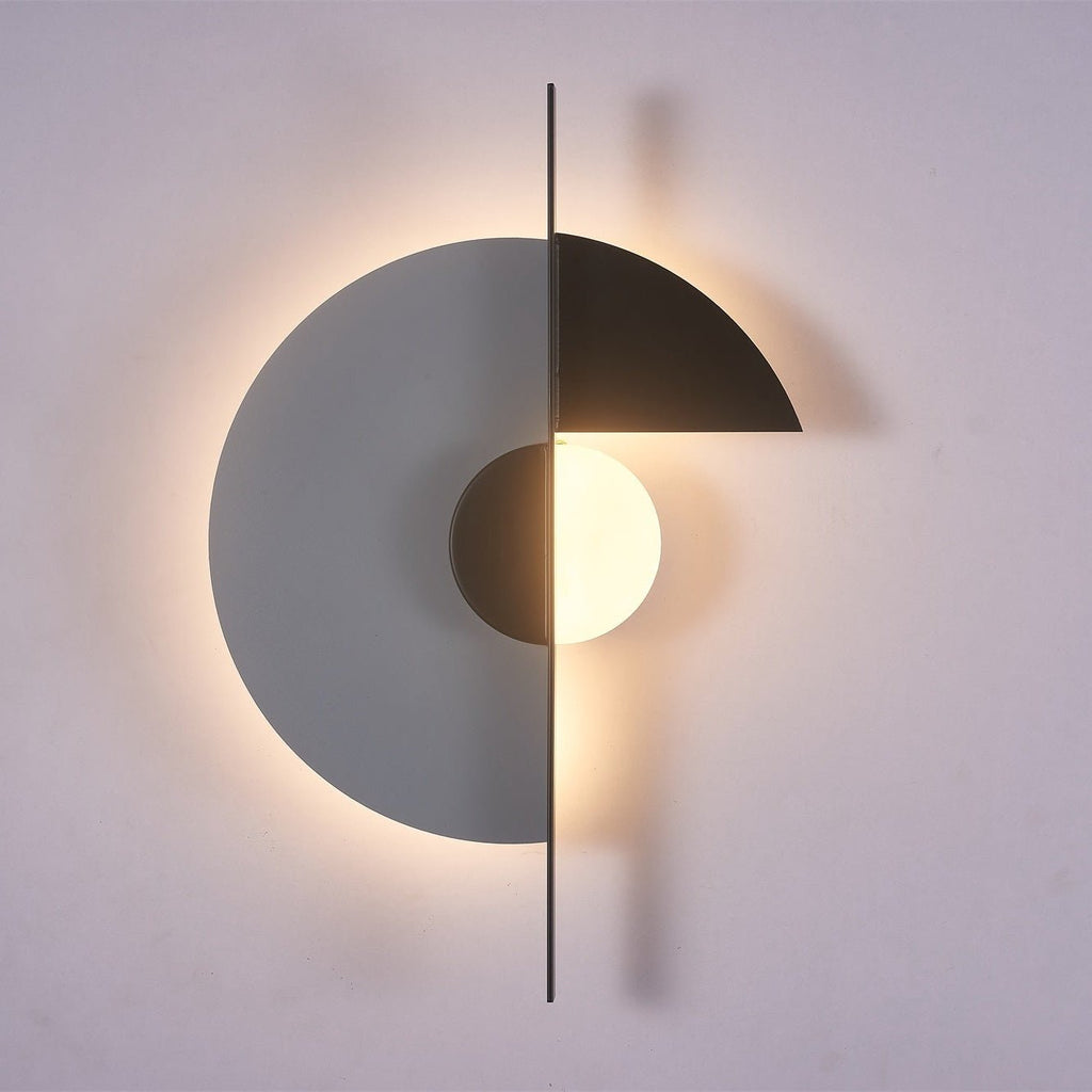 Geometric Eclipse Wall Light, Hardwired Wall Sconce, detail 7