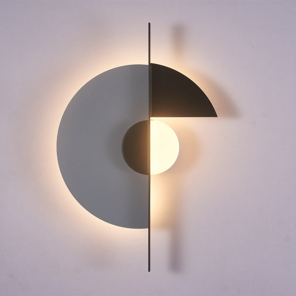 Geometric Eclipse Wall Light, Hardwired Wall Sconce, detail 7
