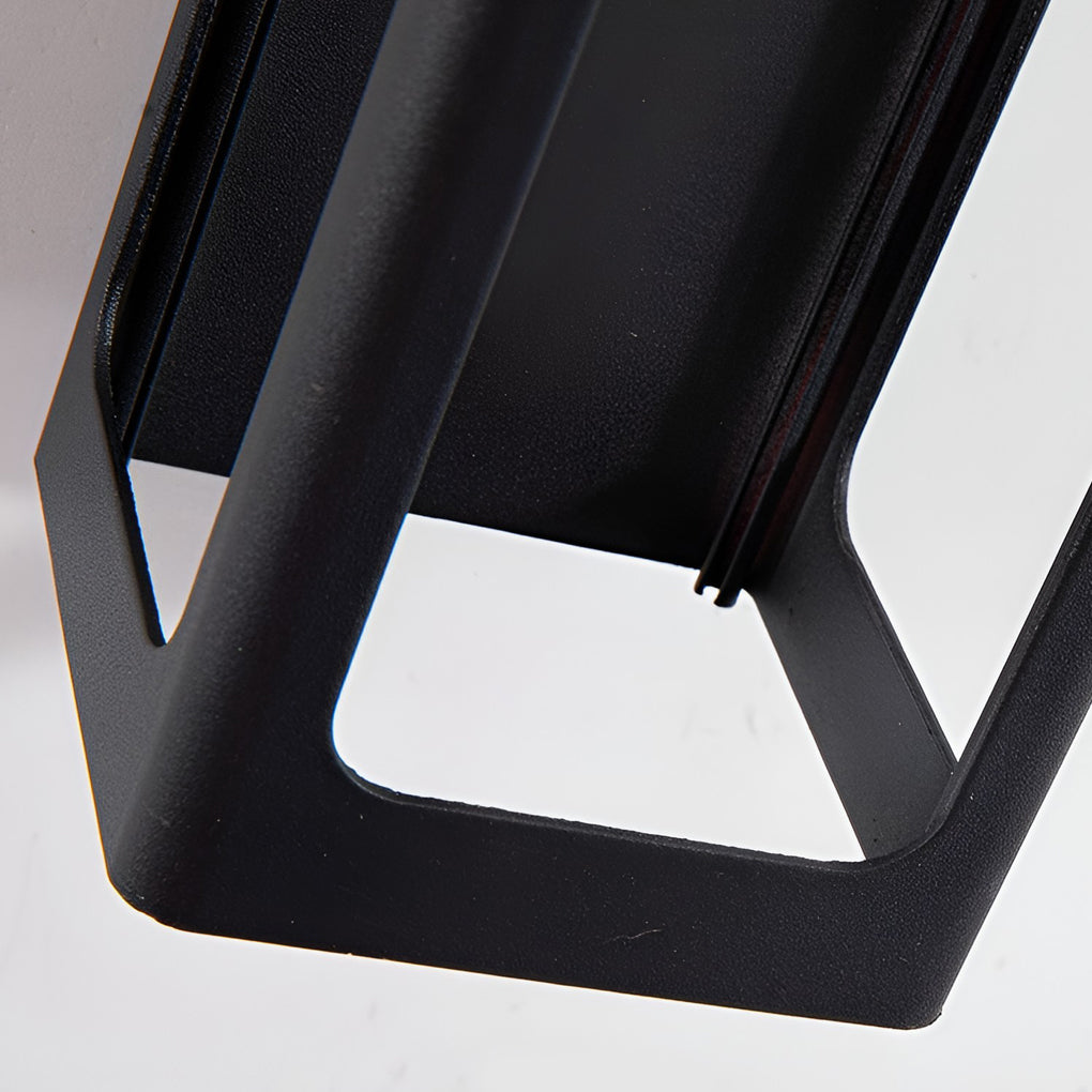 Box IP65 Waterproof 12W LED Black Contemporary Exterior Wall Light Sconces, Outdoor Wall Light, detail 12
