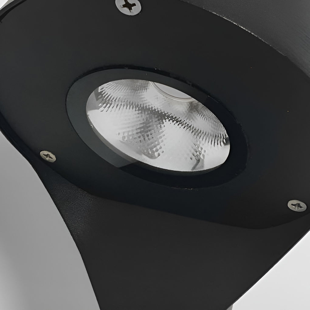 Clean-Lined Waterproof LED 10w Black Contemporary Exterior Pathway Lights, Outdoor Wall Light, detail 11
