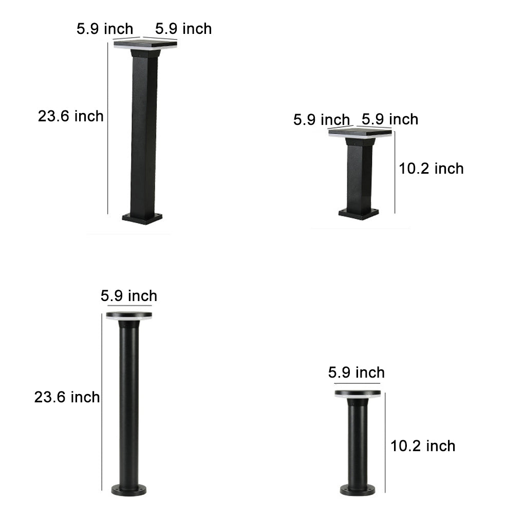 Exterior Clean-Lined Circular Square Waterproof LED Landscape Lighting Lawn Lamps, Outdoor Wall Light, detail 8