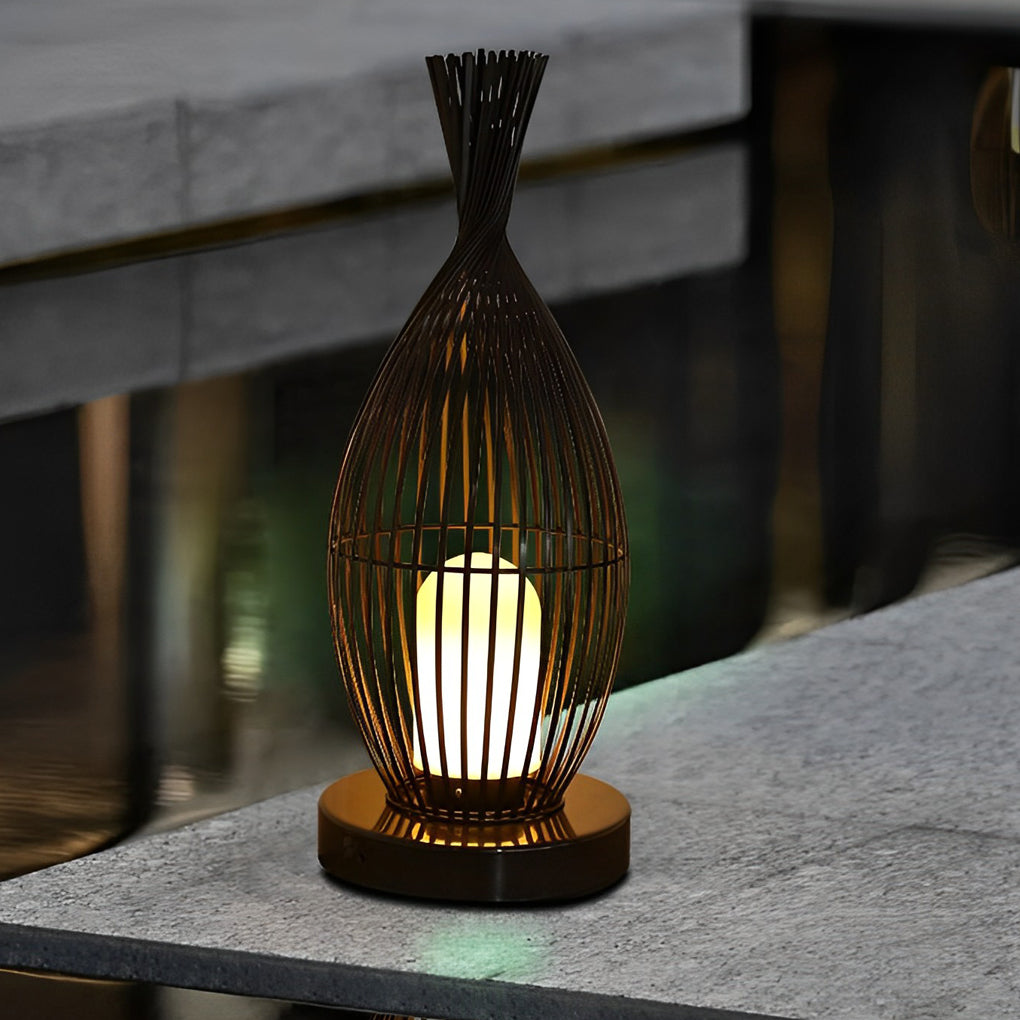 Industrial Courtyard Waterproof Caged LED Floor Light, Floor Lamp, detail 10