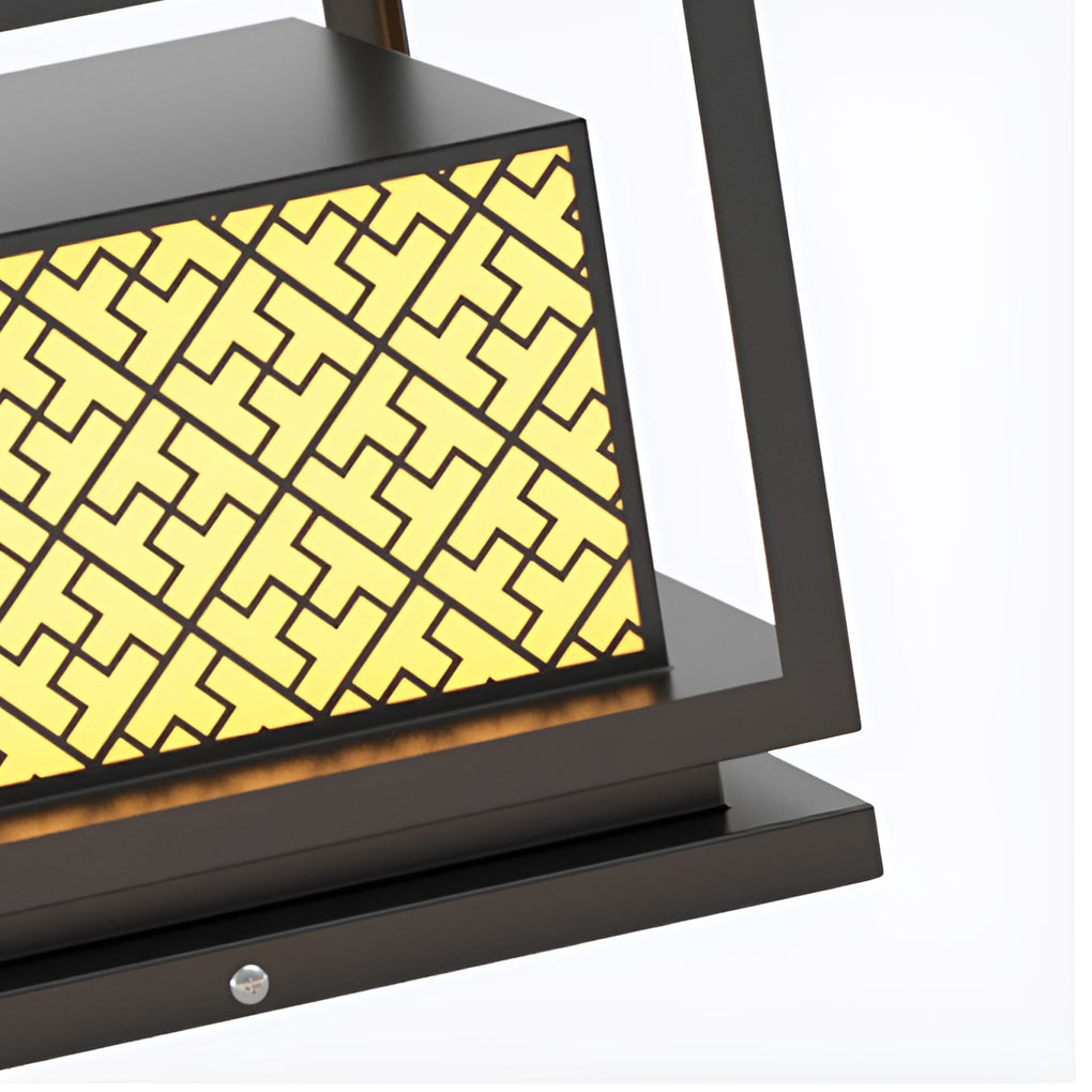 Square Waterproof Contemporary Solar Exterior Fence Post Lights Pillar Light, Outdoor Wall Light, detail 11