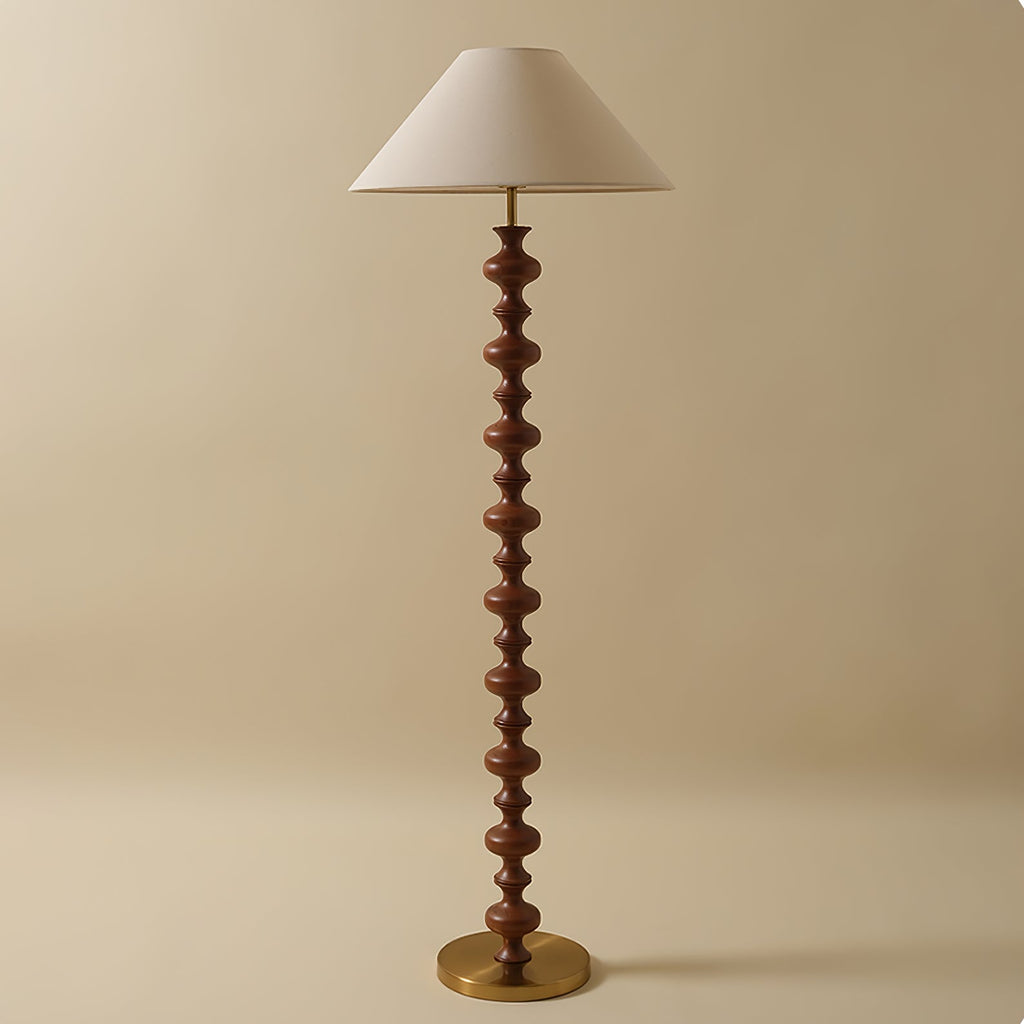 Sculpted Rhythm Wood Floor Light, Floor Lamp, detail 16