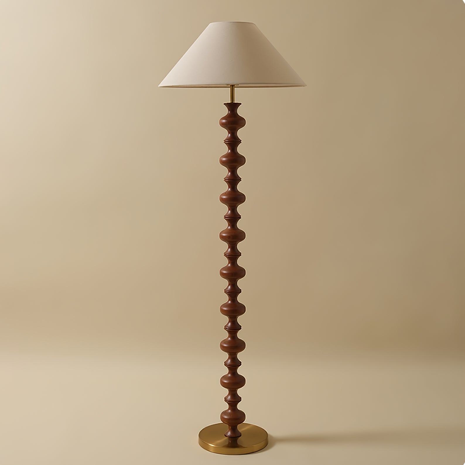 Sculpted Rhythm Wood Floor Light, Floor Lamp, detail 16