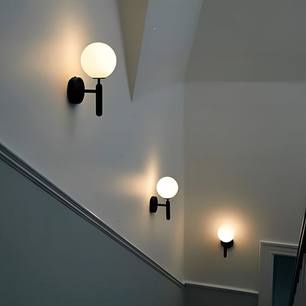 Glass Ball Shaped 5W LED Nordic Wall Light, Bedroom Wall Sconce, detail 7