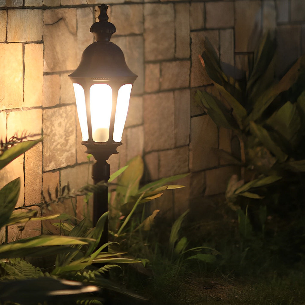 Exterior Waterproof LED Black European-style Lawn Lights Path Lamp Post, Outdoor Wall Light, detail 10