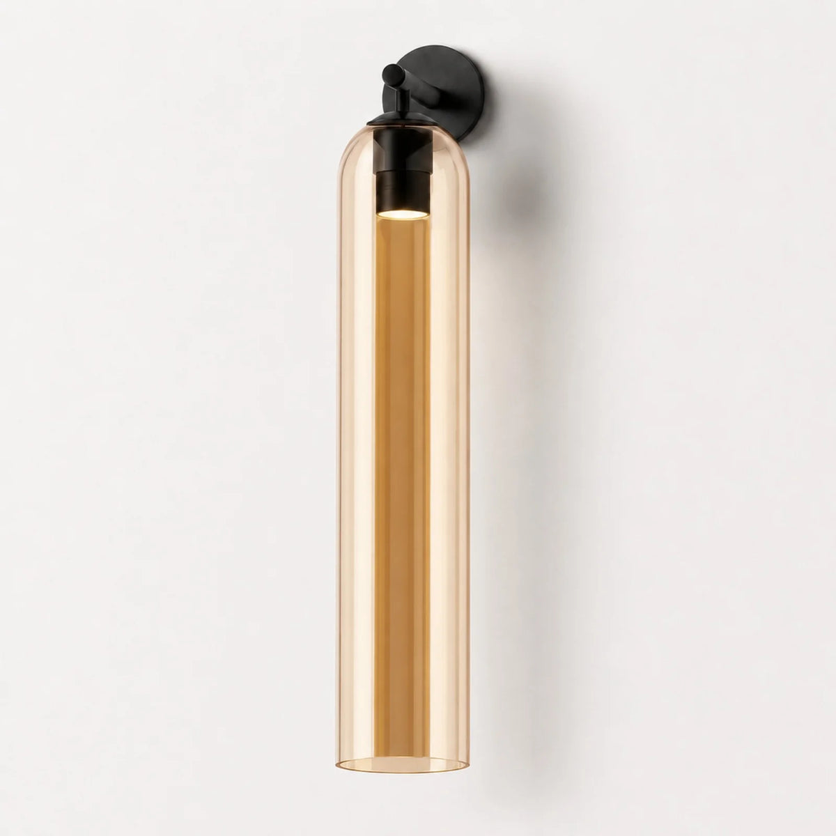 Cylindrical Art Glass Wall Light
