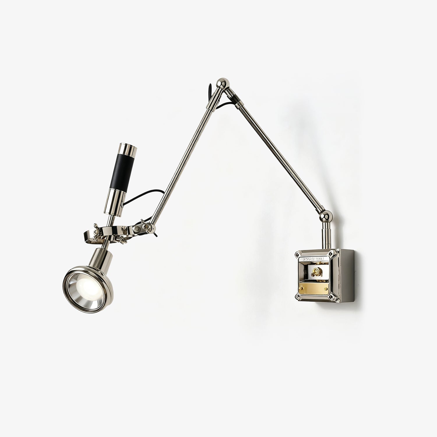 Precision Beam Wall Light, Hardwired Wall Sconce, Metal, Dia 9cm x H 30cm