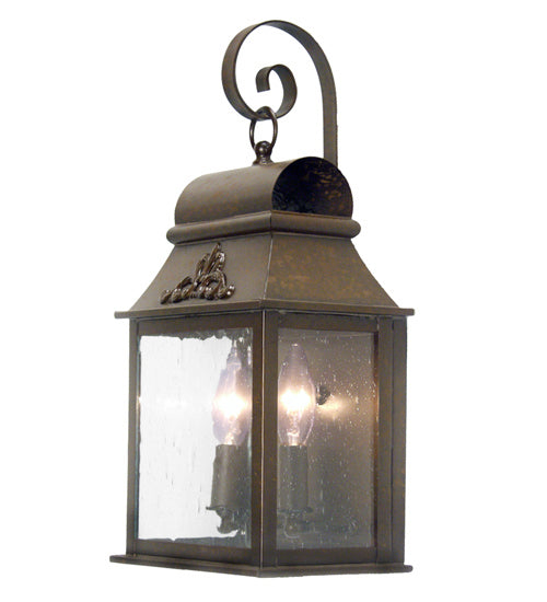 Bastille 2-Light 17.00" Coffee Bean Wall Sconce front view