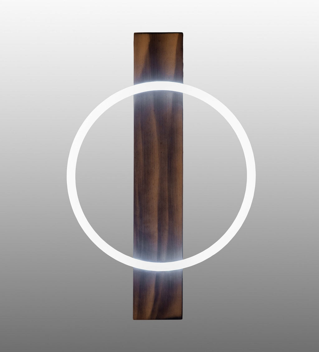 Ursula 18.00" Natural Wood LED Wall Sconce detail view 5